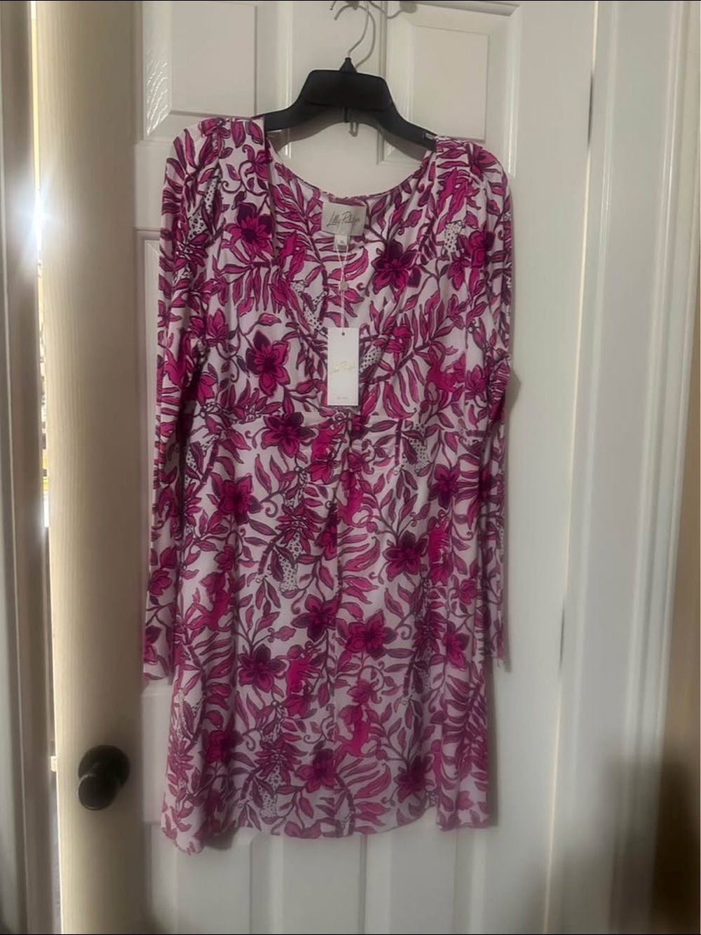 Lilly Pulitzer Pink Floral Long-Sleeve Romper